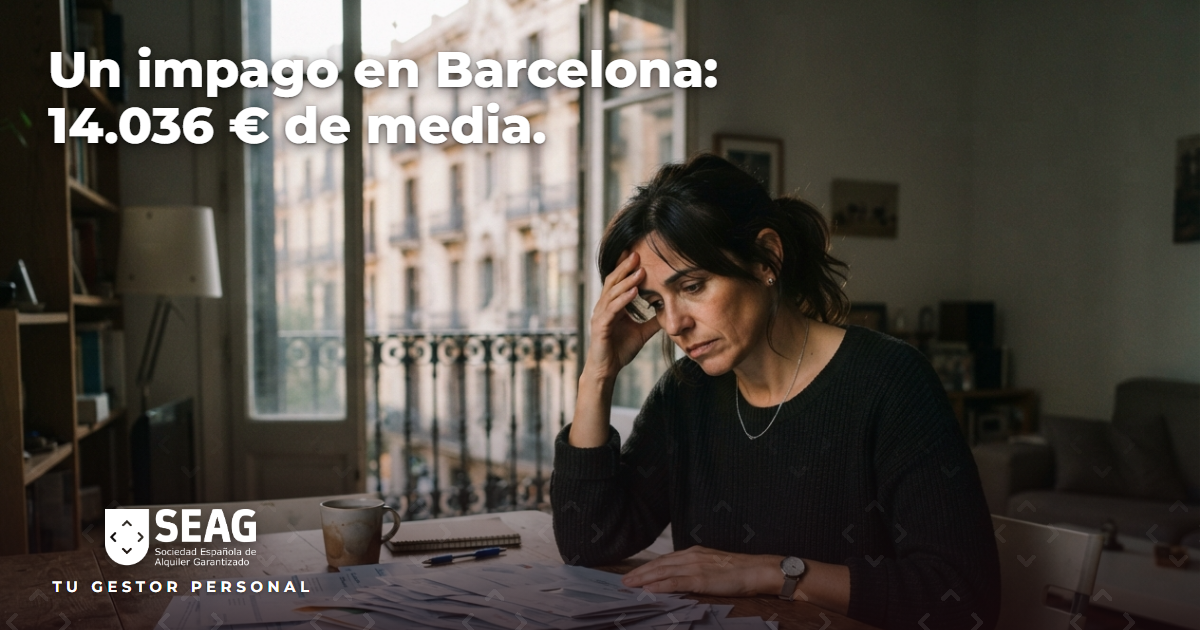 Barcelona, la provincia de España donde más se debe por impago de alquiler: 14.036 € de media