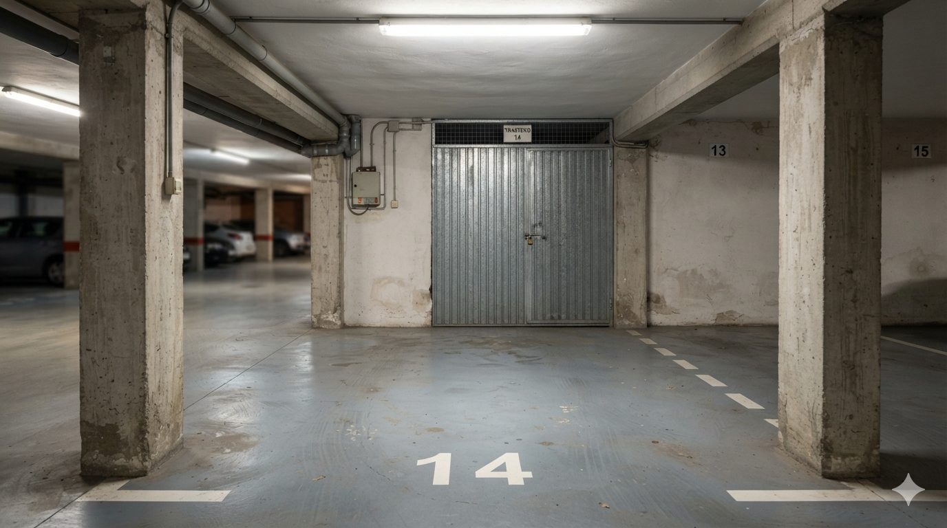 Plaza de garaje y trastero en alquiler con garantía de impago SEAG