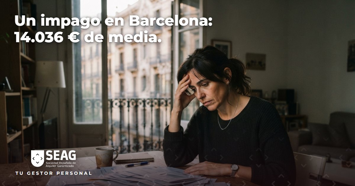 Barcelona, la provincia de España donde más se debe por impago de alquiler: 14.036 € de media