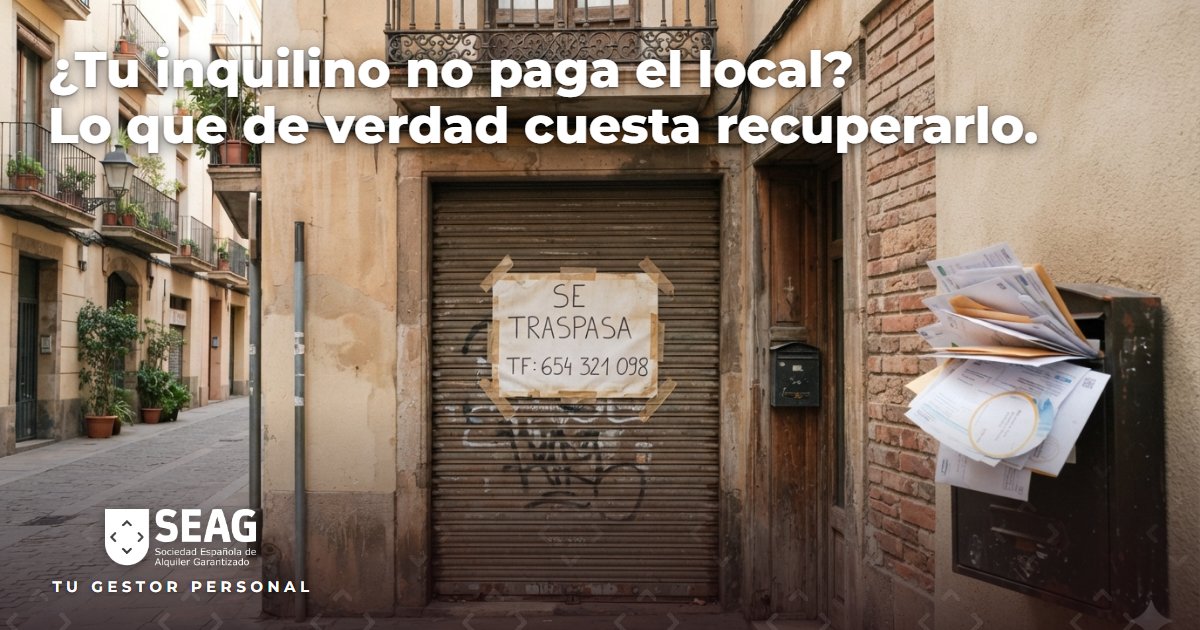 Tengo un local alquilado y no me pagan: lo que de verdad cuesta recuperarlo en 2026